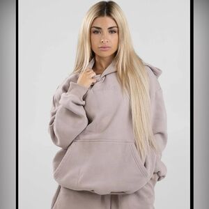 COMFRT Signature Tan Hoodie Sweatshirt Size Large